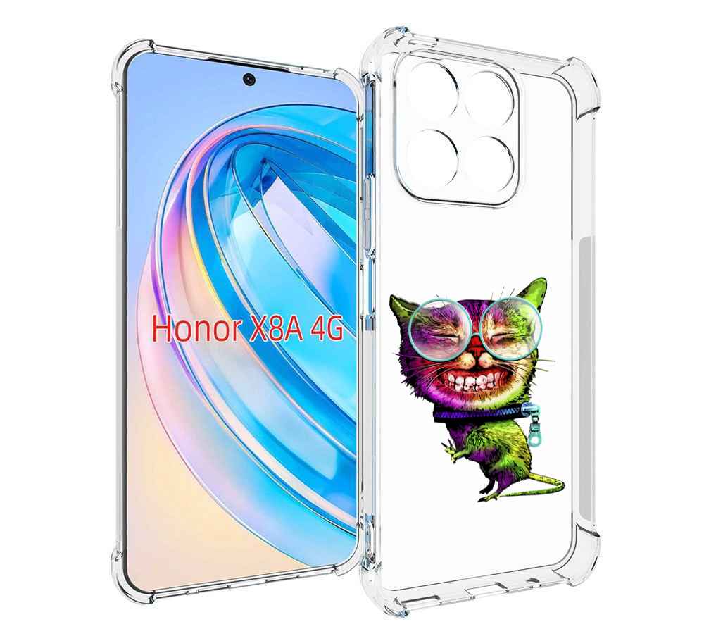 

Чехол MyPads Веселый кот для Honor X8a, Tocco