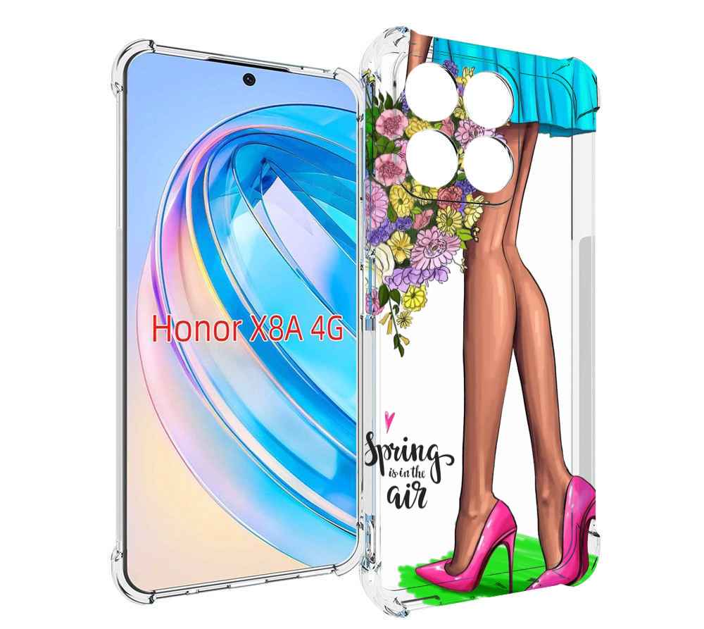 

Чехол MyPads Весна-в-воздухе женский для Honor X8a, Tocco
