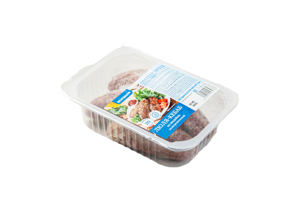 

Люля-кебаб из индейки ВкусВилл замороженный 400 г