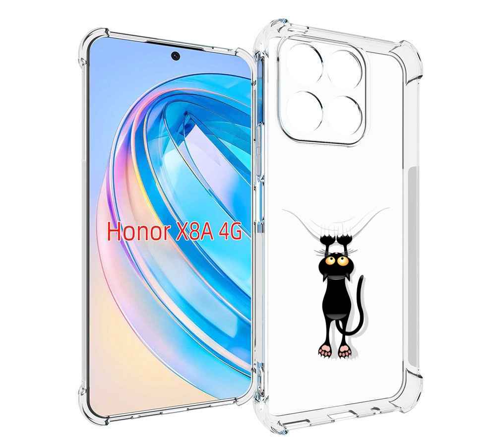

Чехол MyPads Висячий-кот для Honor X8a, Tocco