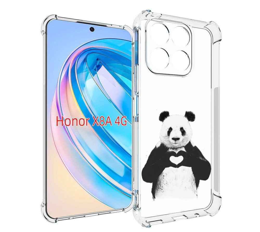

Чехол MyPads Влюбленная панда для Honor X8a, Tocco