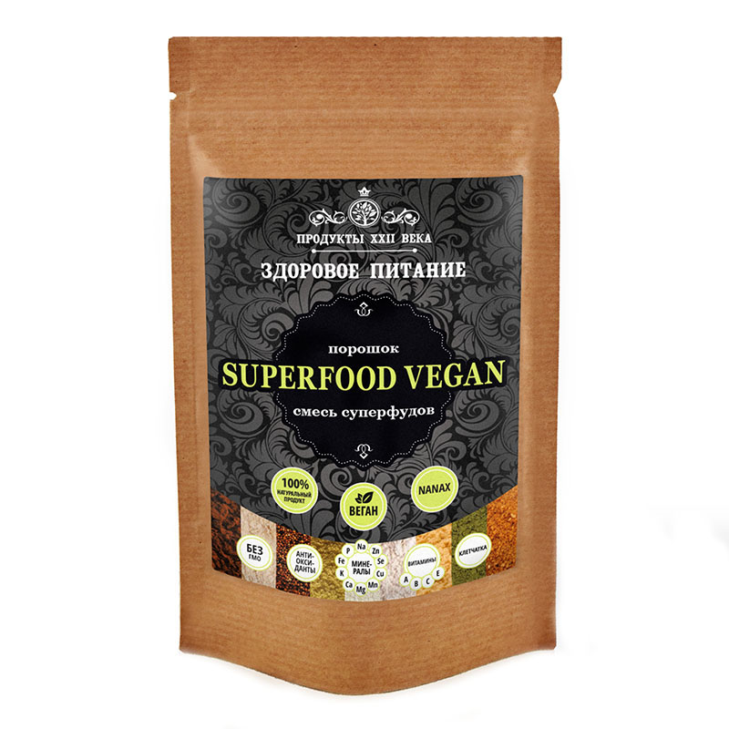 фото Фитнес-коктейль продукты xxii века superfood vegan 100г