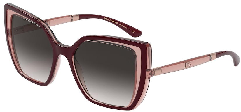 

Солнцезащитные очки женские DOLCE&GABBANA 0DG6138 / 55 32478G, бордовый, 0DG6138 / 55 32478G
