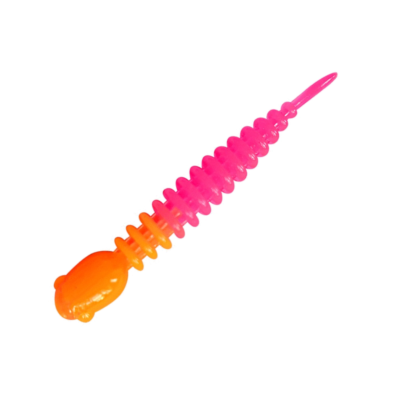 Силиконовая приманка SANSAN trout lure в банке golovastik 65 сыр col26 orange-pink, 12шт