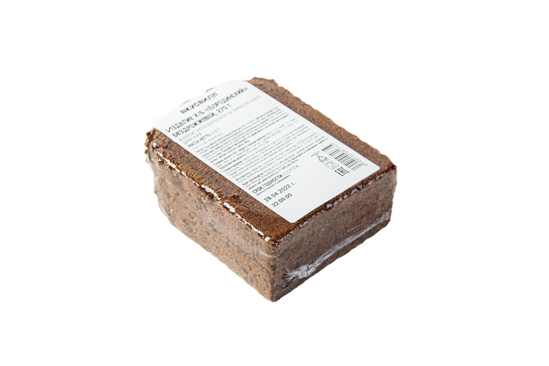 Хлеб ВкусВилл Бородинский ржано-пшеничный бездрожжевой нарезанный 270 г