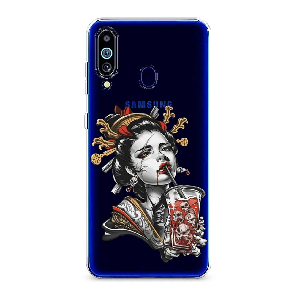 

Чехол на Samsung Galaxy M40 "Опасная гейша", Красный;черный;серый, 28750-4