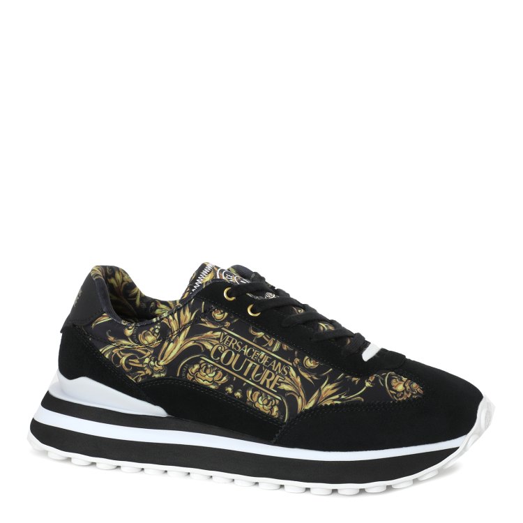 

Кроссовки мужские Versace Jeans Couture 72YA3SE7 черные 44 EU, 72YA3SE7