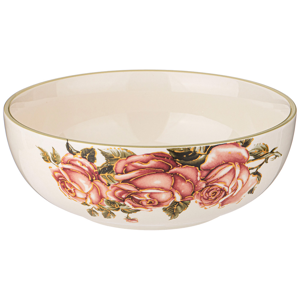 

Набор из 4 штук Салатник Agness Корейская Роза 16.5х16.5х6см 800мл керамика 358-1980_, Белый