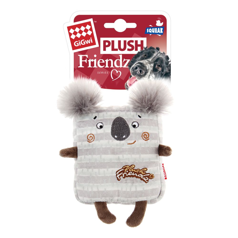 Игрушка для собак GiGwi Коала с пищалкой 12 см, серия PLUSH FRIENDZ 8