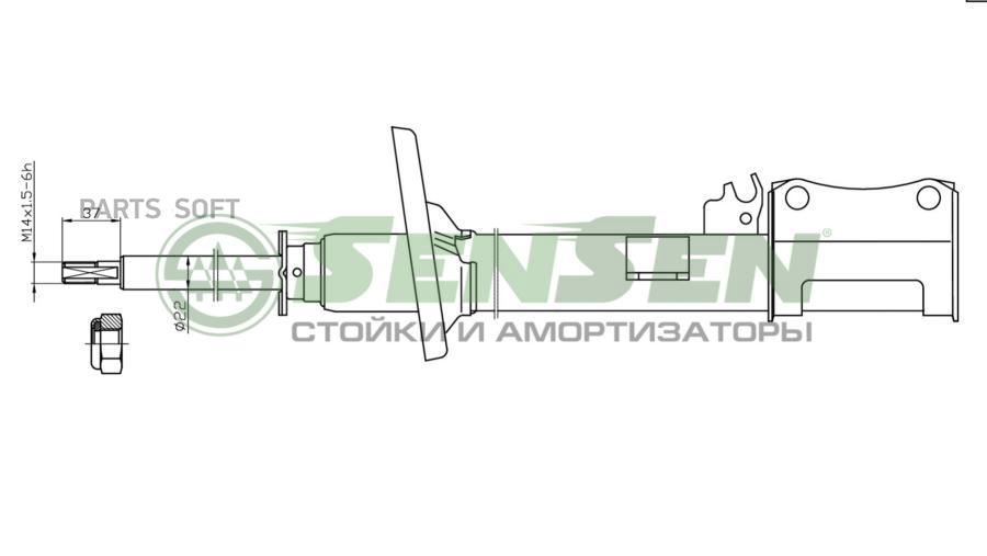 

Амортизатор Toyota Carina E/Carina E Sportswagon 92>97 SENSEN 42140096