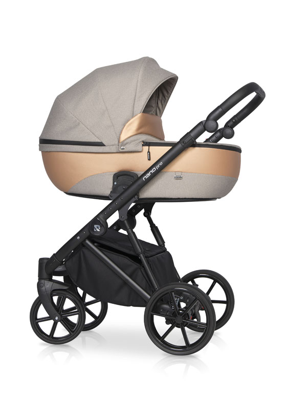 фото Детская коляска nano pro 3 в 1 riko 04 camel золотисто-бежевый