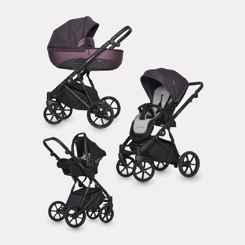 

Детская коляска NANO PRO 3 в 1 Riko 05 Plum сливовый, Nano Pro