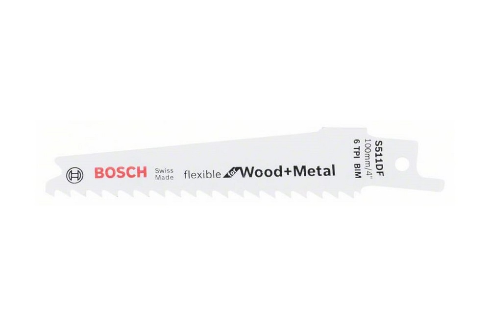 

Пилки сабельные по дереву 2 шт. S511DF FLEX WOOD METAL Bosch 2608657722