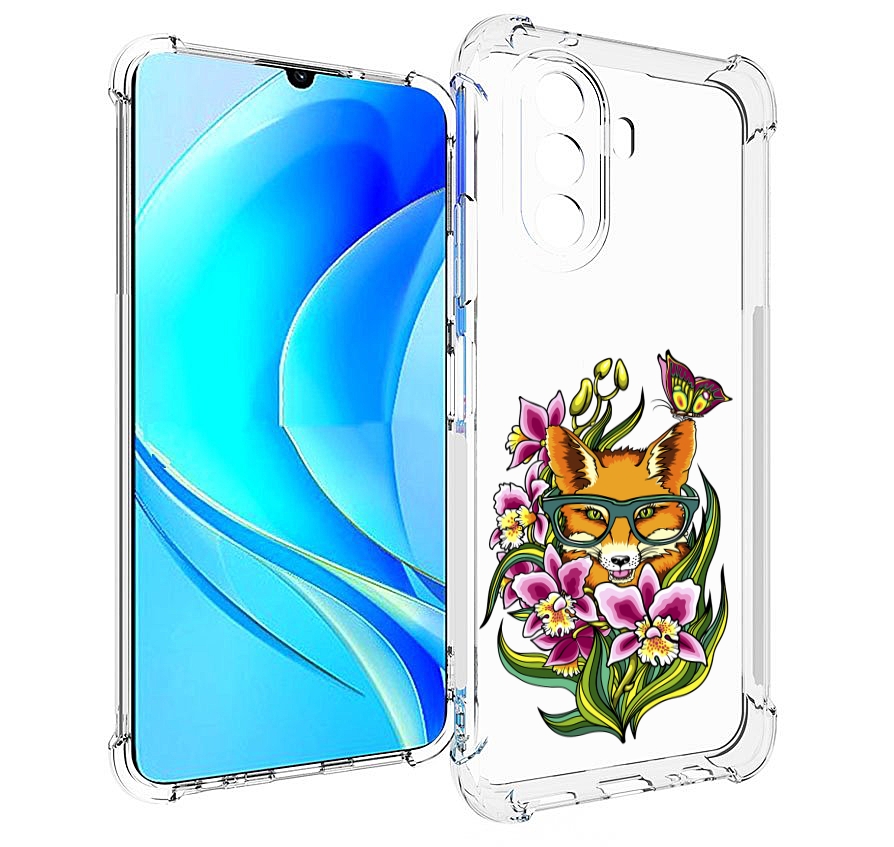 

Чехол MyPads Лиса в цветах для Huawei Nova Y70 / Nova Y70 Plus (MGA-LX9N), Прозрачный, Tocco