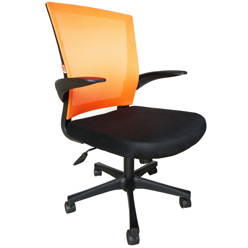 фото Кресло bn_cm_echair- 316 ttw net пласт.черн.,ткань черн/сетка оранж easy chair