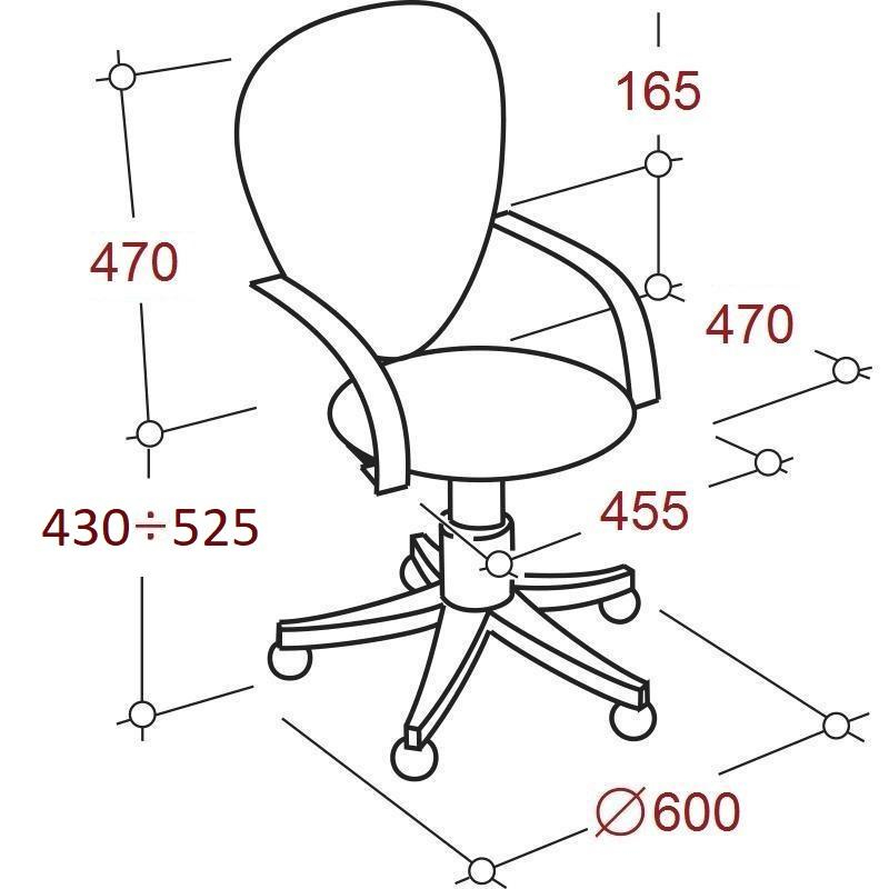 фото Кресло vt_echair-304 tc net ткань черн/сетка серая, пластик easy chair