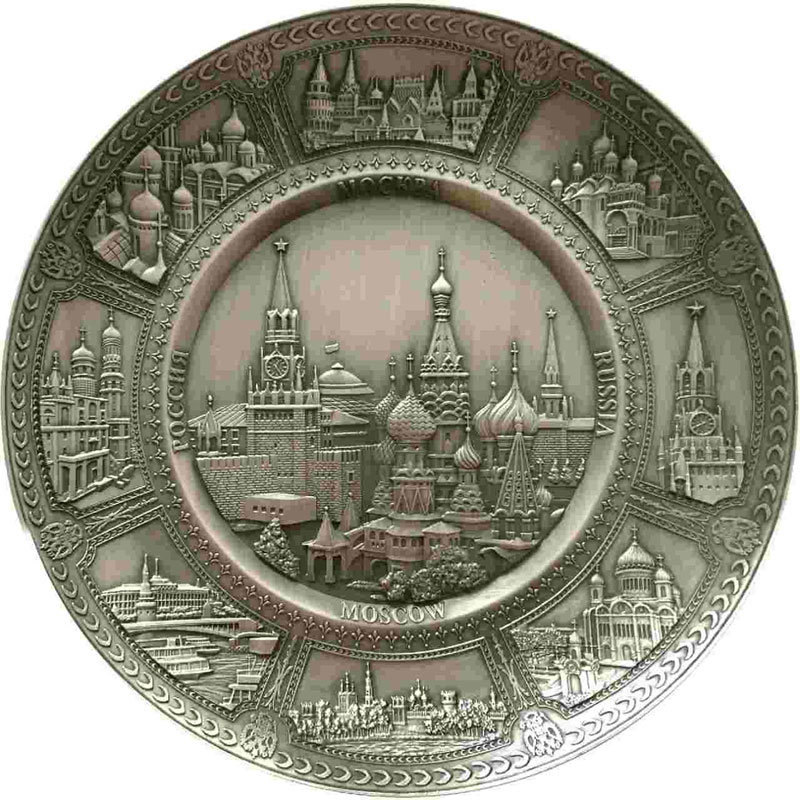 Декоративная тарелка Москва 15x15 см