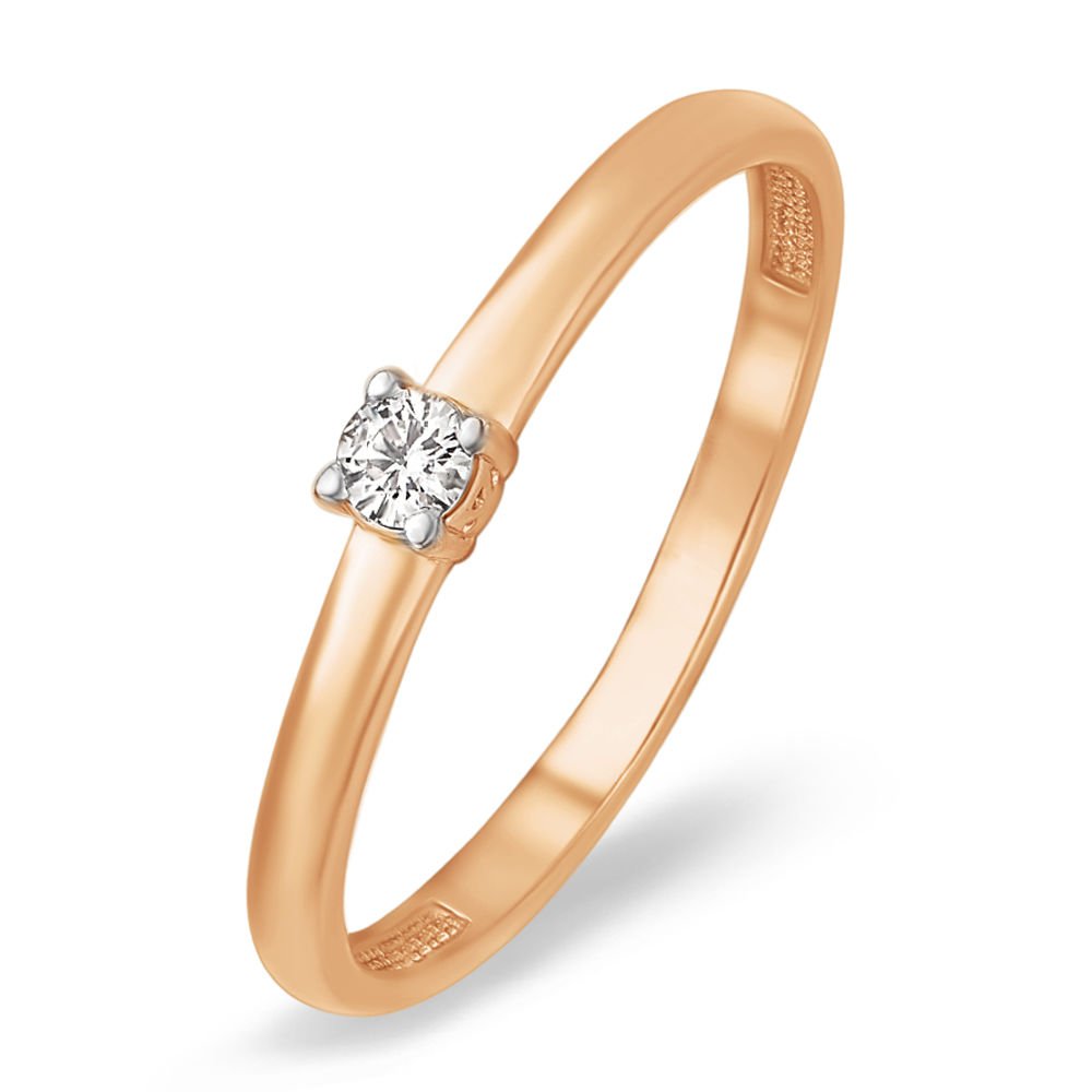 

Кольцо из красного золота с бриллиантом р. 16,5 585Gold 101008488, 101008488