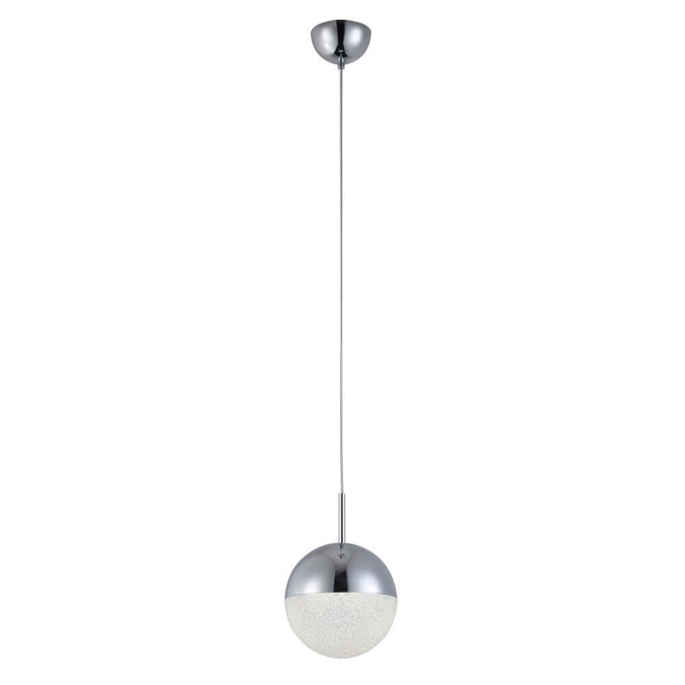 фото Подвесной светодиодный светильник crystal lux pio sp1 d120 chrome