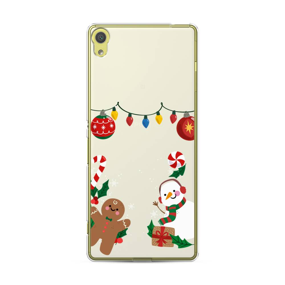 

Чехол на Sony Xperia XA "Новогоднее настроение", Коричневый;красный;зеленый, 51250-5