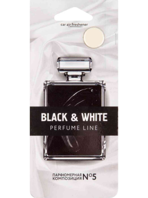 фото Ароматизатор для автомобиля black & white parfume line парфюмерная композиция №5 10 г black&white