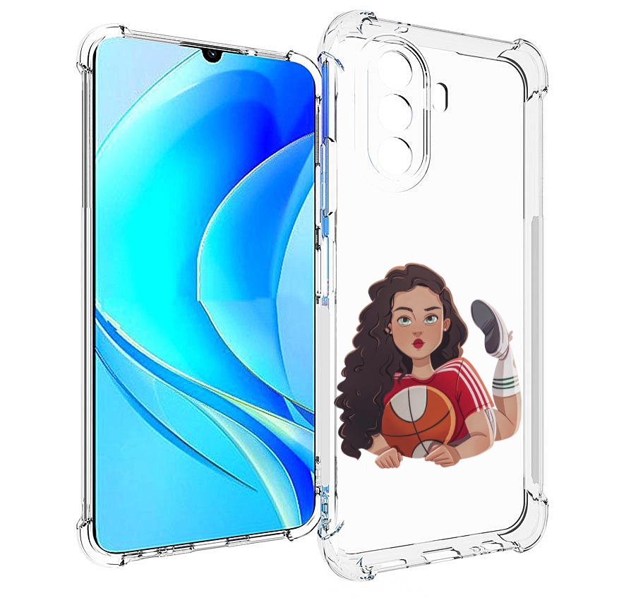 

Чехол MyPads Баскетболитска-в-гольфах женский для Huawei Nova Y70 / Nova Y70 Plus, Прозрачный, Tocco