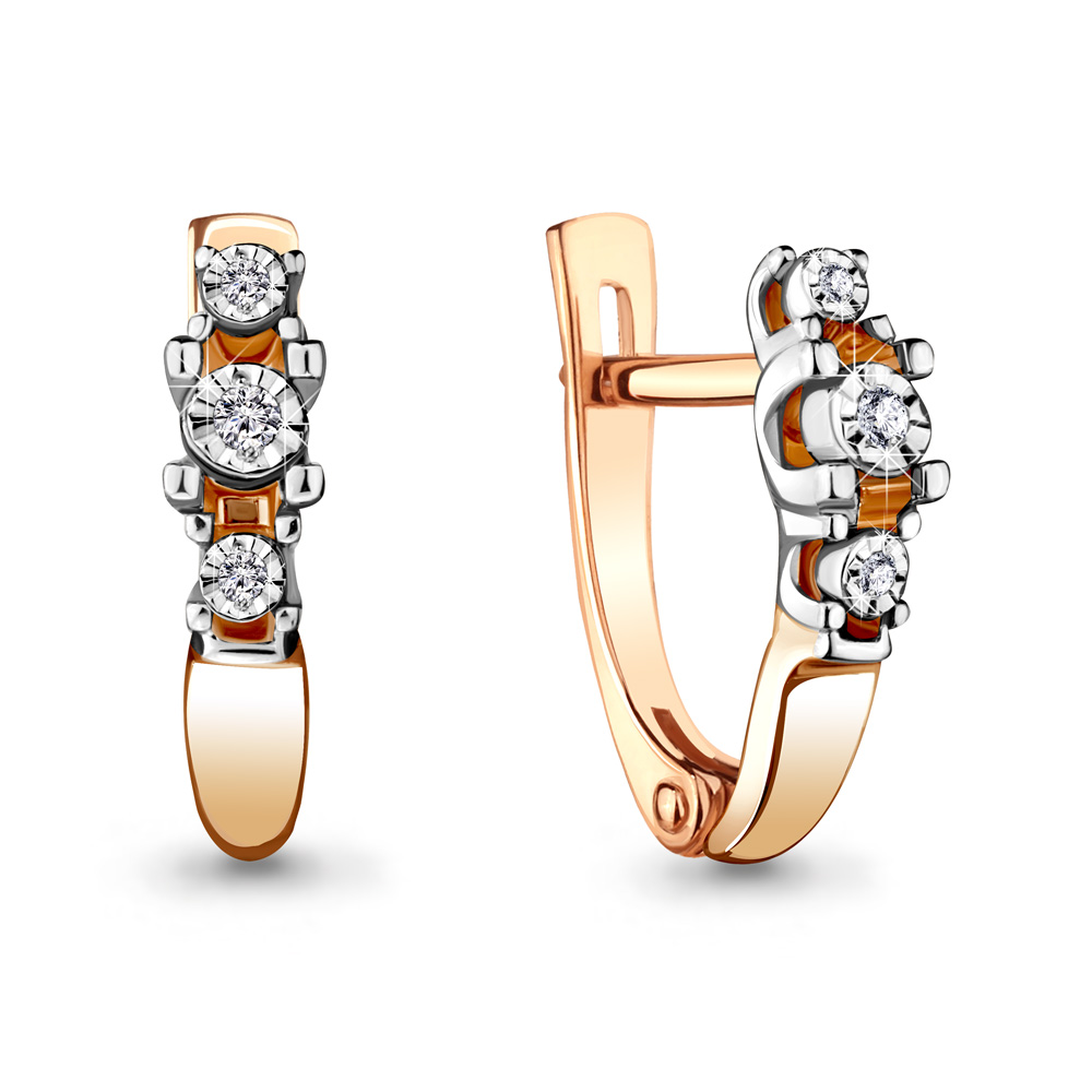 

Серьги из красного золота с бриллиантом Aquamarine Aquamarine 942505к_585_кз, 942505к_585_кз