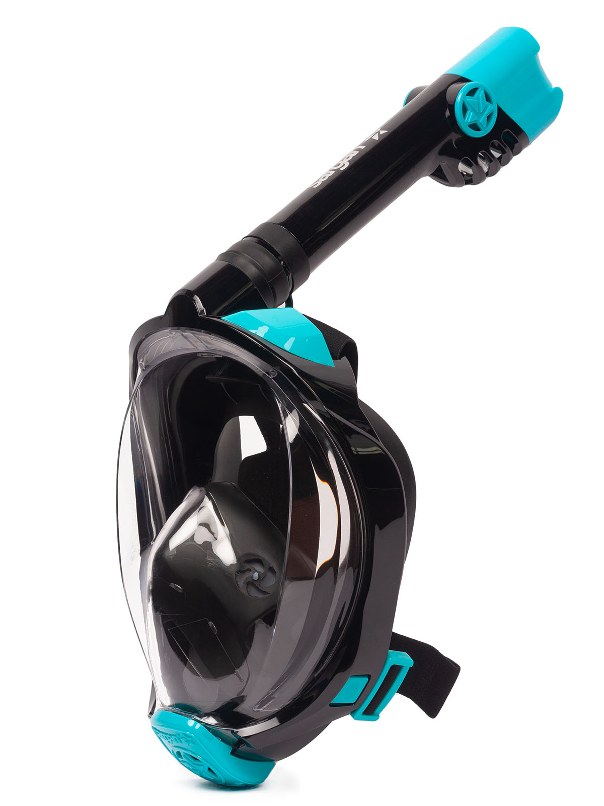 Маска полнолицевая Sargan ГАЛАКТИКА цвет черный бирюзовый черный L-XL