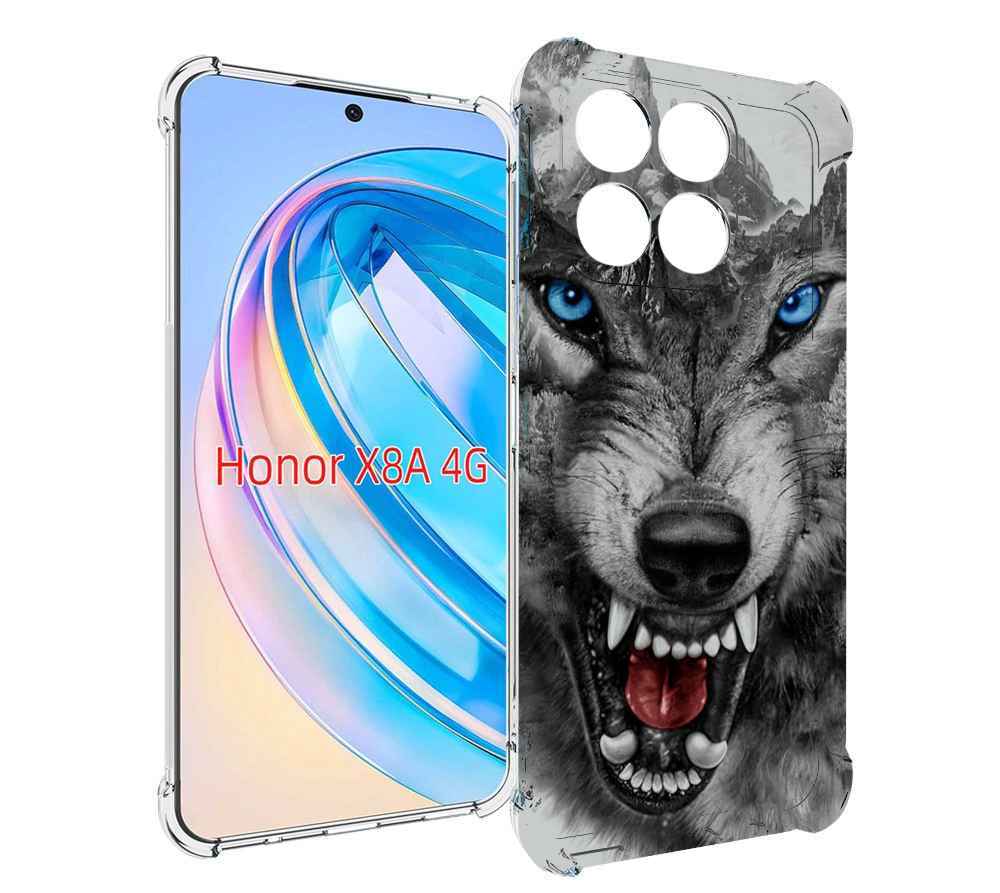 

Чехол MyPads Волк-частица мужской для Honor X8a, Tocco