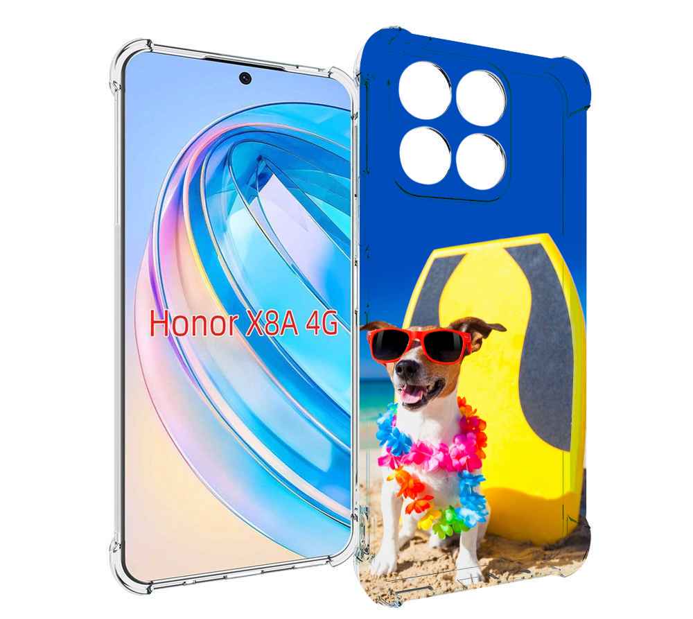 

Чехол MyPads Гавайская-собака для Honor X8a, Tocco