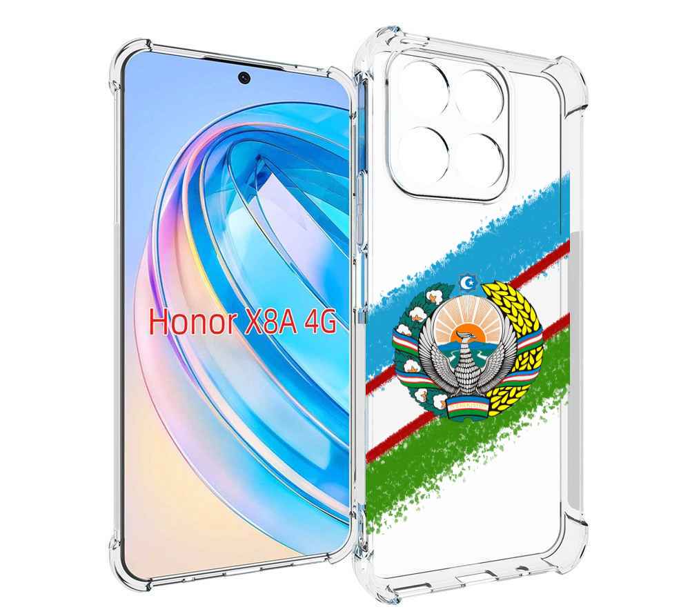 

Чехол MyPads Герб флаг Узбекистана для Honor X8a, Tocco