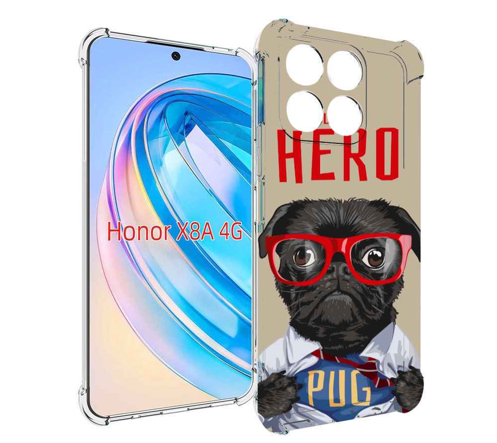 

Чехол MyPads Герой-PUG для Honor X8a, Tocco