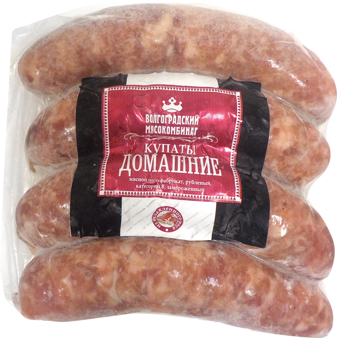 

Купаты Волгоградский мясокомбинат Домашние замороженные -1 кг