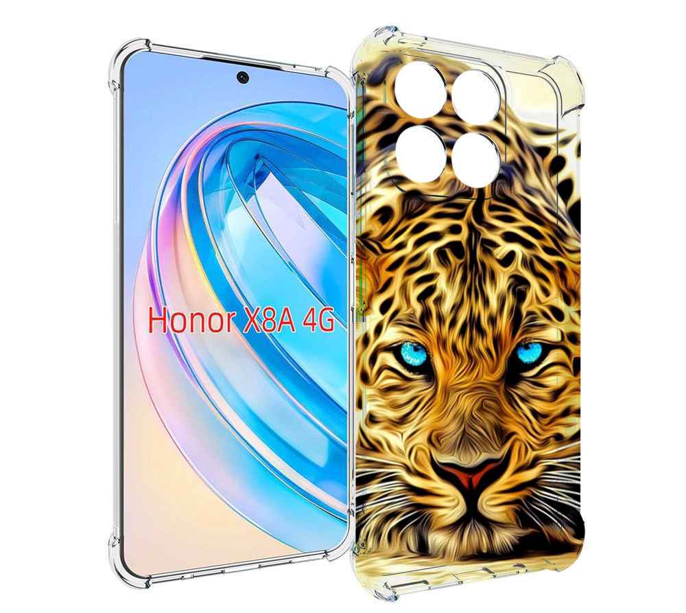 

Чехол MyPads Голубоглазый-гепард для Honor X8a, Tocco