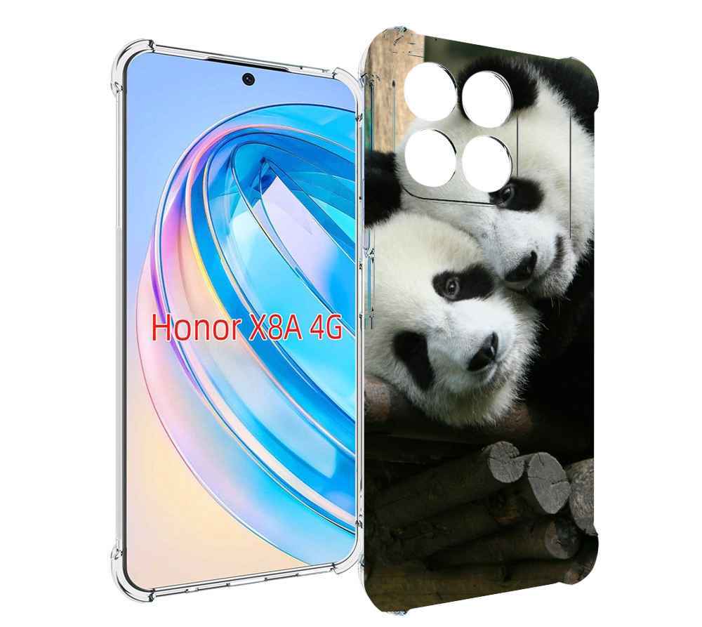 

Чехол MyPads Две-панды для Honor X8a, Tocco