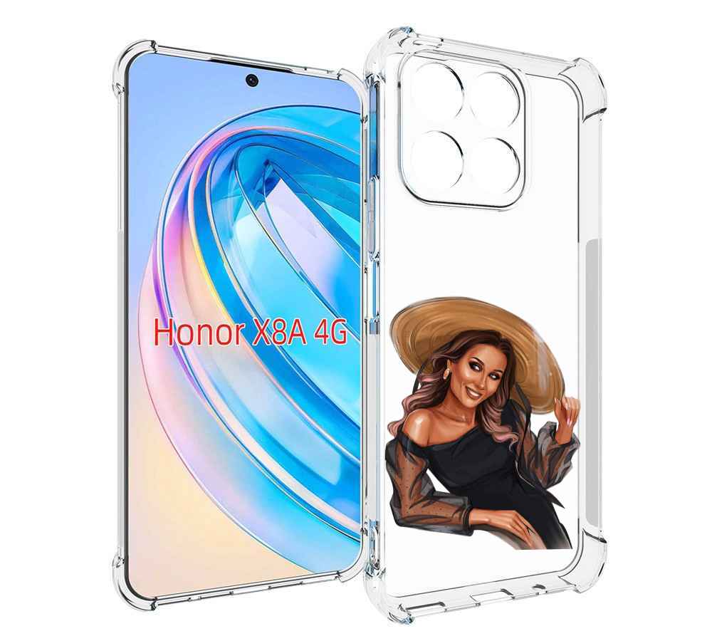 

Чехол MyPads Девушка-в-боди женский для Honor X8a, Tocco