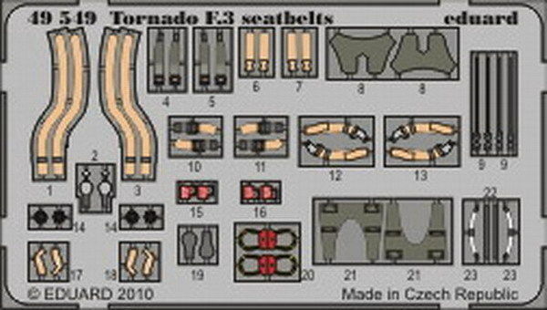 фото Фототравление eduard 49549 tornado f.3 ремни безопасности