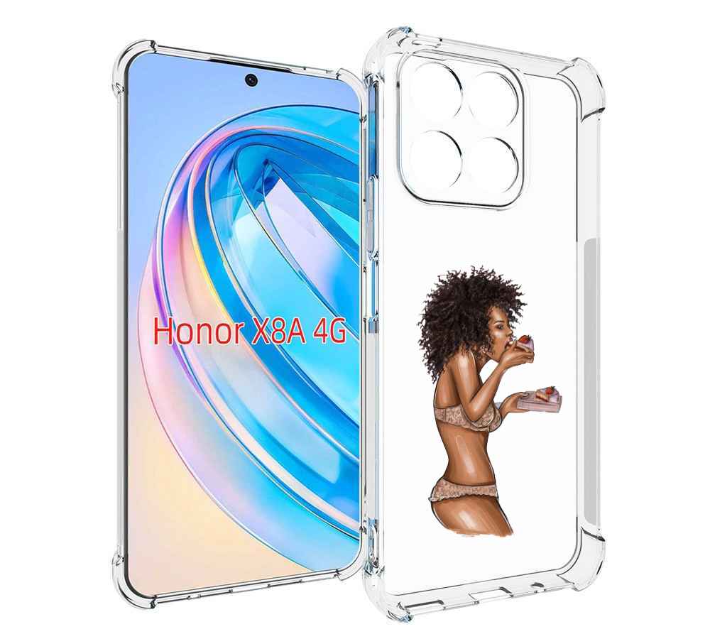 

Чехол MyPads Девушка-с-пирожными женский для Honor X8a, Tocco