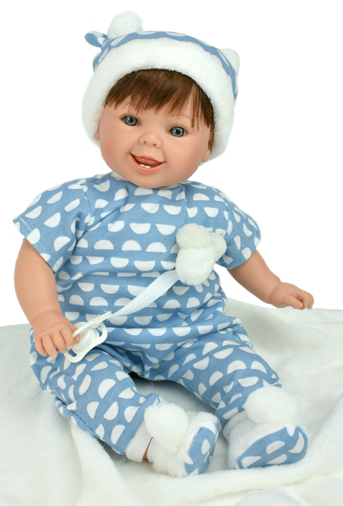 

Кукла Pillines Baby , в голубом, с одеялом (в коробке)
