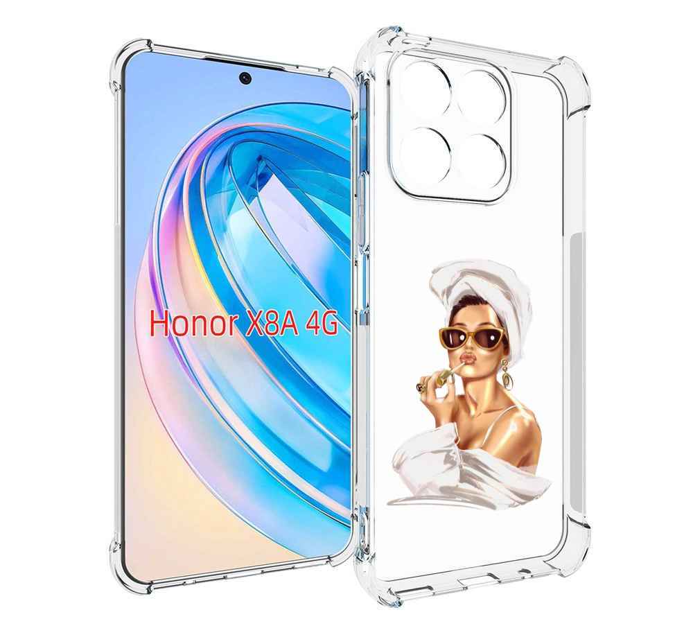 

Чехол MyPads Девушка-утром женский для Honor X8a, Tocco