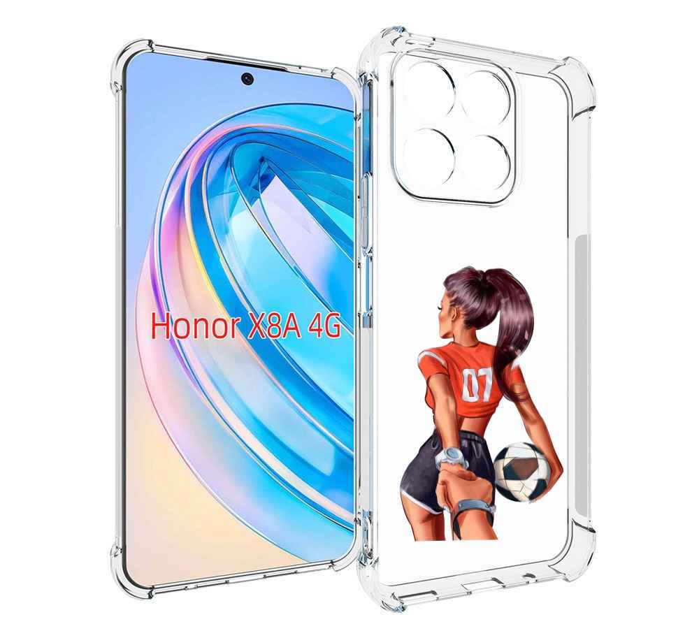 

Чехол MyPads Девушка-футболистка женский для Honor X8a, Tocco