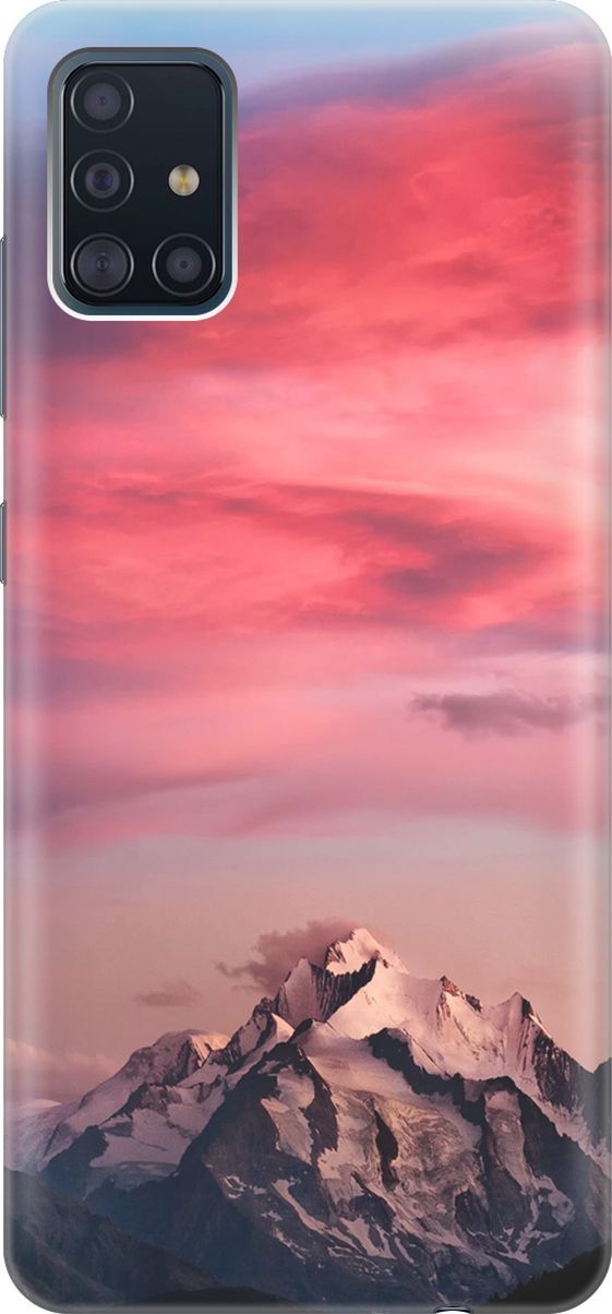

Силиконовый чехол на Samsung Galaxy A51 / Самсунг А51 с принтом "Горы и небо", Коричневый;розовый, 285