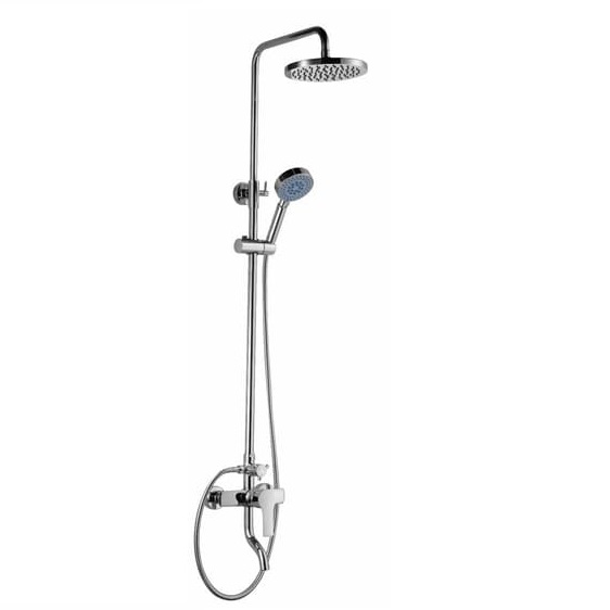 Смеситель с душевой стойкой BOOU B7057SB-31 душевой гарнитур milardo shower set 3503f60m16 с лейкой d 80 мм со стойкой 600 мм с мыльницей