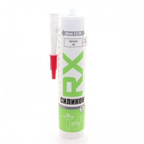 Герметик силиконовый санитарный Rx formula 280 мл санитарный силиконовый герметик starfix