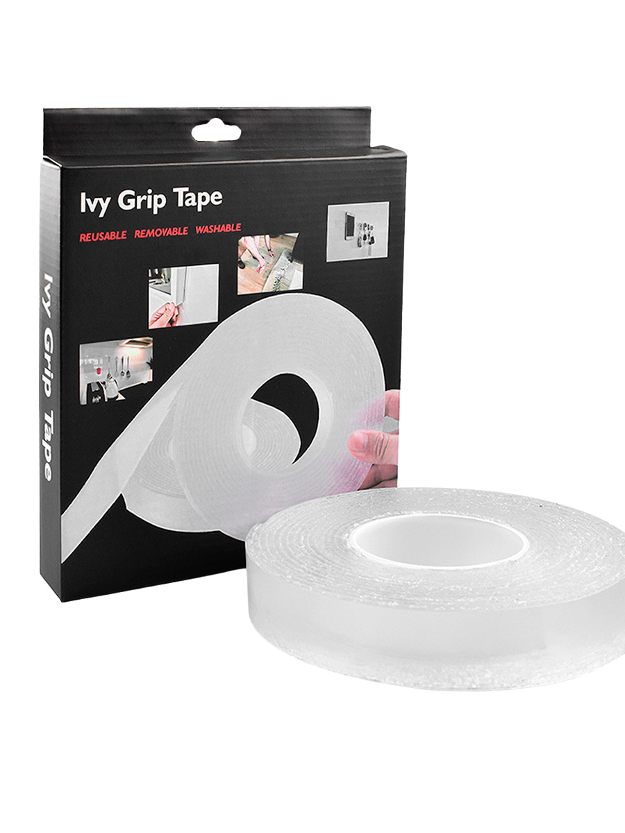 

Многоразовая прозрачная двухсторонняя клейкая лента - 1 метр Grip Tape/0005, available