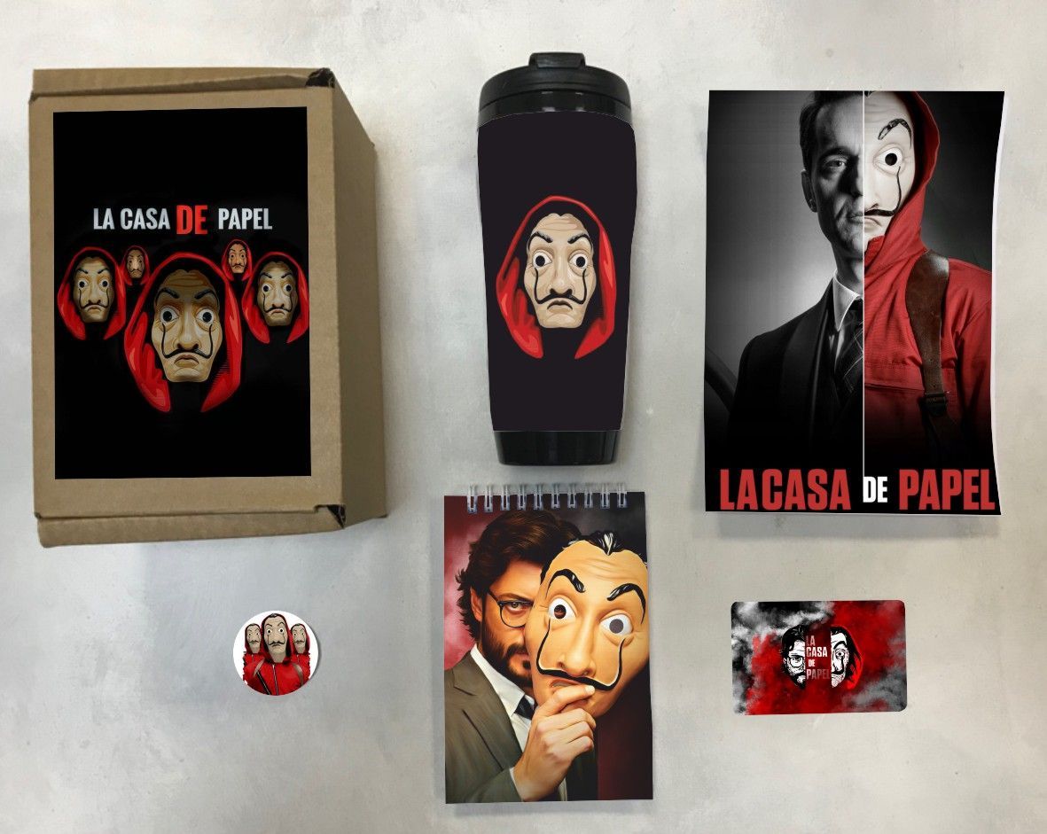 

Бокс с подарком Бумажный дом - La casa de papel 3, 440-3, 5 предметов