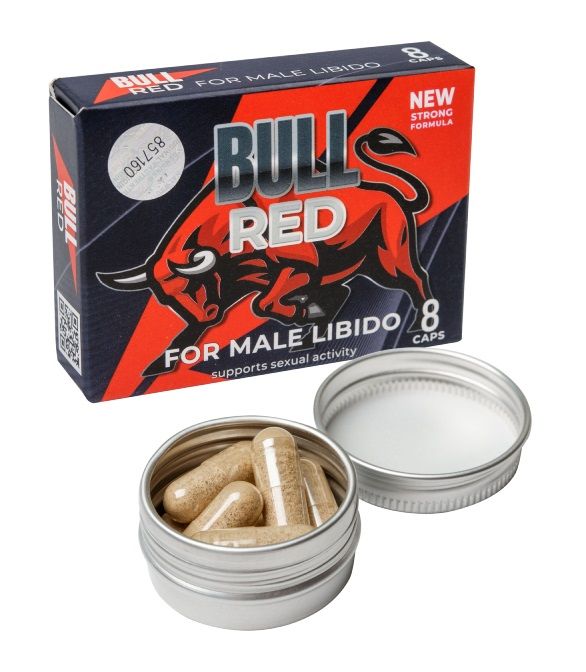 Купить Пищевой концентрат для мужчин BULL RED - 8 капсул, СК-Визит