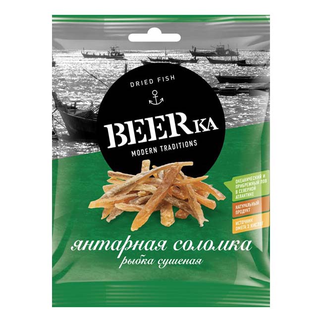 

Рыбка BEERka сушеная Янтарная соломка 25 г