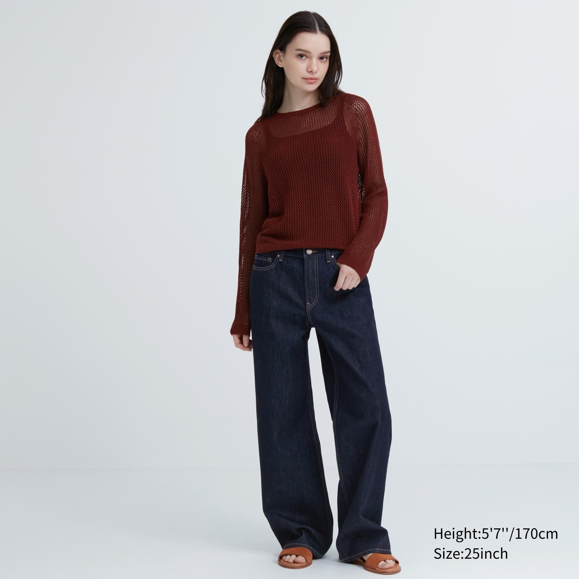 

Джинсы женские UNIQLO 460711 синие 23, Синий, 460711
