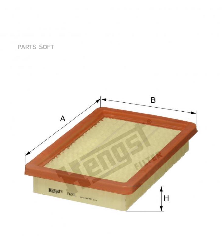 

Воздушный фильтр Hengst e623l